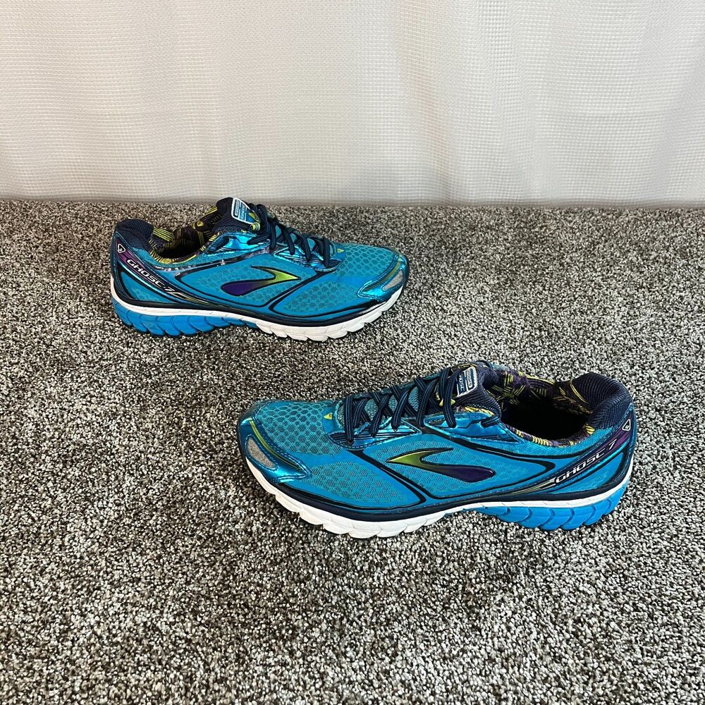 Brooks Ghost 7 Womens Aqua Blue Running Shoes Size 12